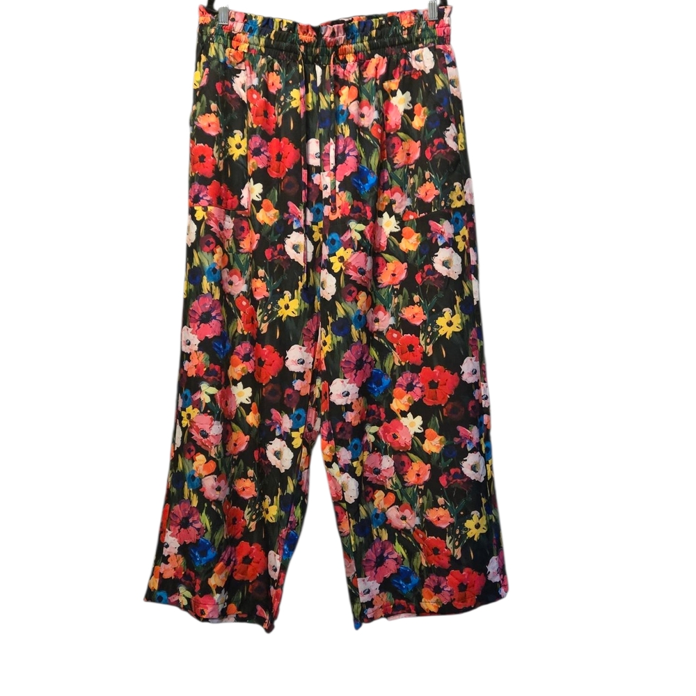 Floral Wide-Leg Pants